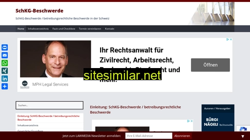 schkg-beschwerde.ch alternative sites