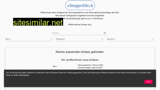 schnupperlehr.ch alternative sites