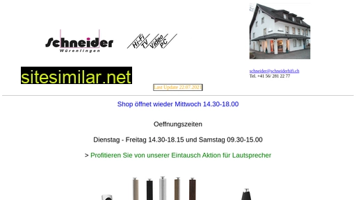 schneiderhifi.ch alternative sites