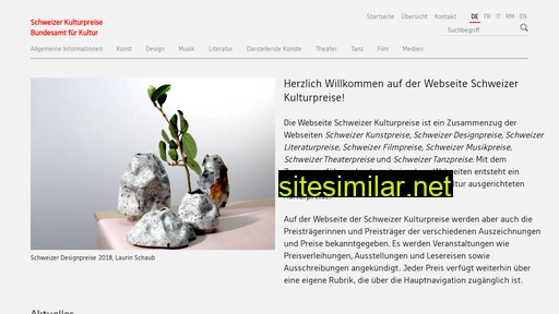 schweizerkulturpreise.ch alternative sites