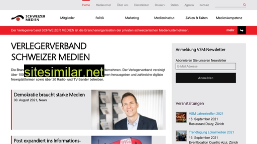 Schweizermedien similar sites