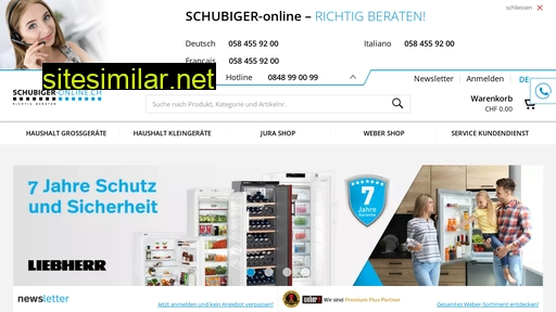 Schubiger-online similar sites