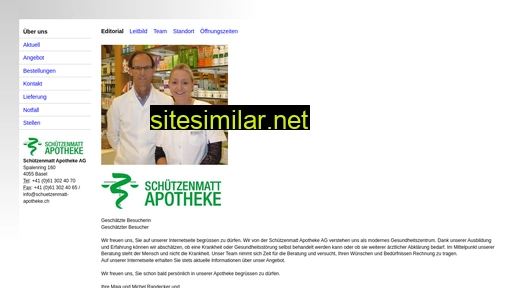 schuetzenmatt-apotheke.ch alternative sites