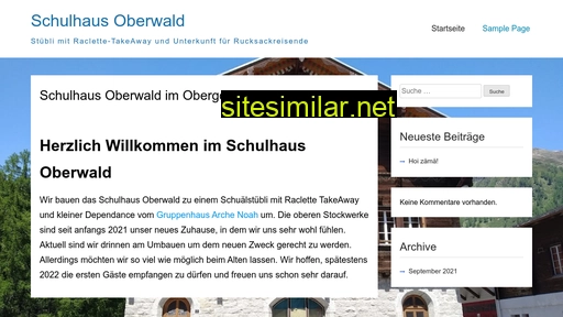 Schulhaus-oberwald similar sites
