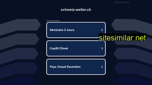 schweiz-wetter.ch alternative sites