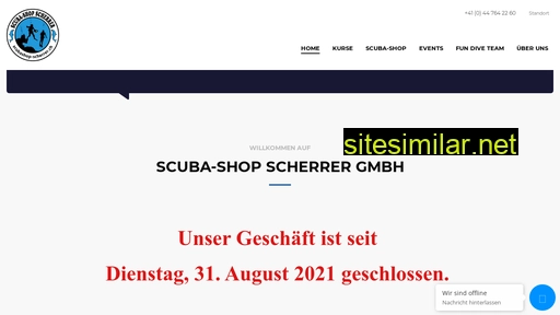 scubashop-scherrer.ch alternative sites