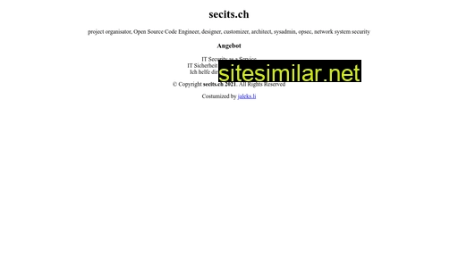 secits.ch alternative sites