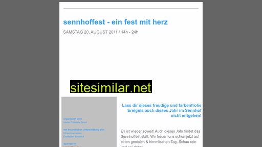 sennhoffest.ch alternative sites