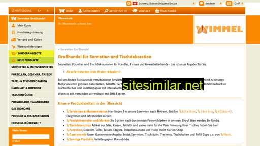 servietten-grosshandel.ch alternative sites