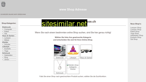 shop-adresse.ch alternative sites