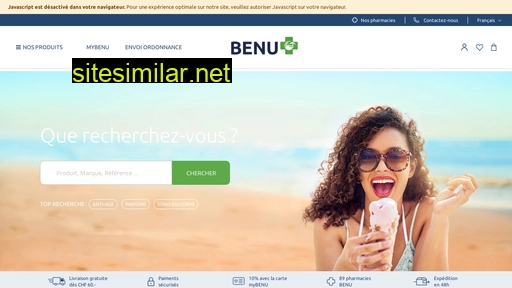 shop.benu.ch alternative sites
