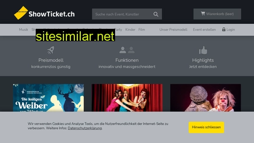showticket.ch alternative sites