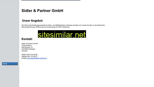 sidler-partner.ch alternative sites