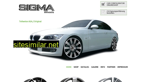 Sigma-wheels similar sites