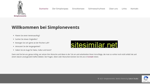 simplonevents.ch alternative sites