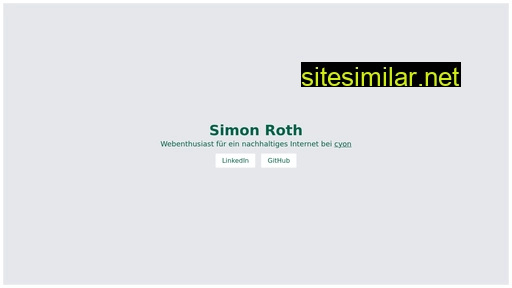 simonroth.ch alternative sites