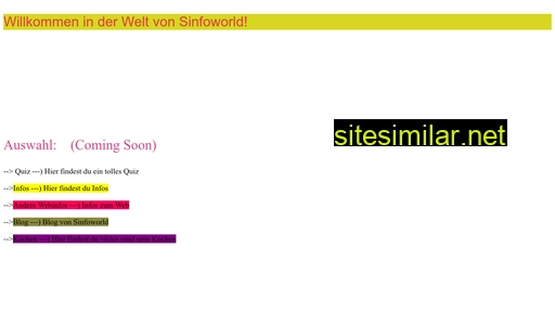sinfoworld.ch alternative sites