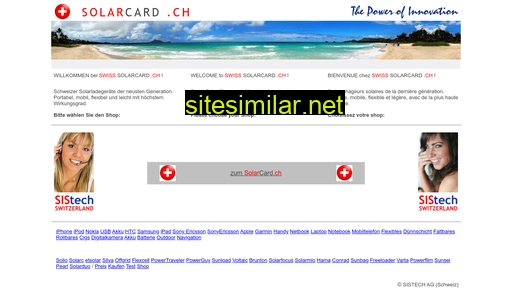 solarcard.ch alternative sites