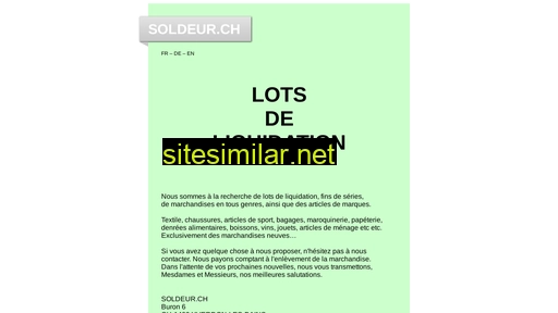 soldeur.ch alternative sites