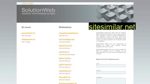 solutionweb.ch alternative sites