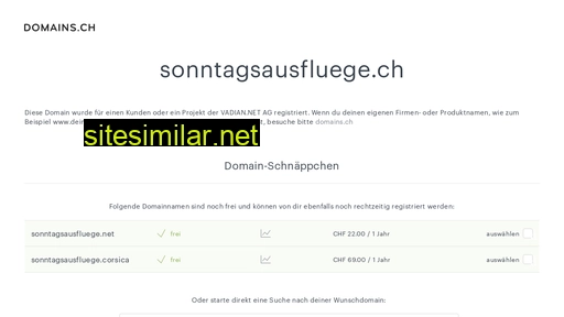 sonntagsausfluege.ch alternative sites
