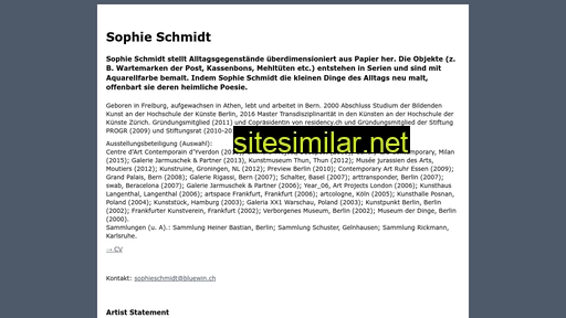 sophieschmidt.ch alternative sites
