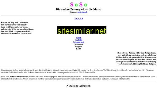 soso.ch alternative sites