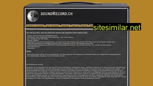 soundrecord.ch alternative sites