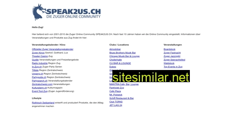 speak2us.ch alternative sites