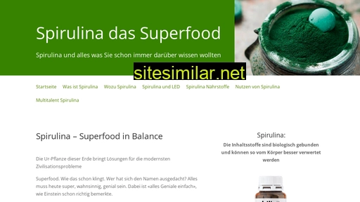 spirulina-kaufen.ch alternative sites