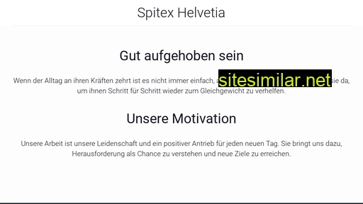 spitexhelvetia.ch alternative sites