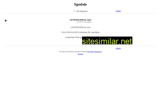 spoesie.ch alternative sites