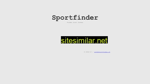 sportfinder.ch alternative sites