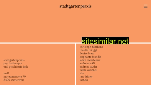stadtgartenpraxis.ch alternative sites