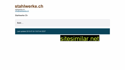 stahlwerke.ch alternative sites