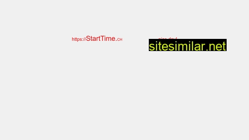 Starttime similar sites