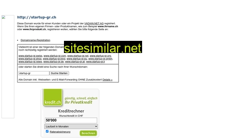 startup-gr.ch alternative sites