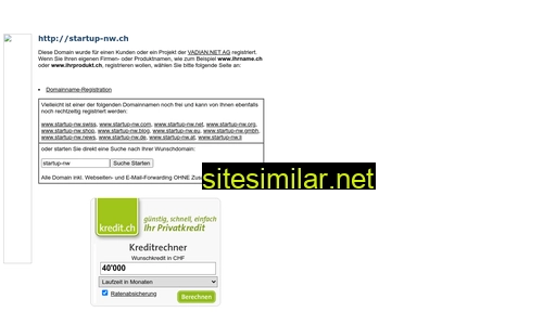 startup-nw.ch alternative sites
