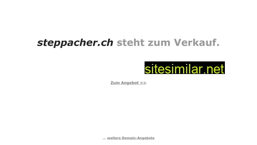 steppacher.ch alternative sites