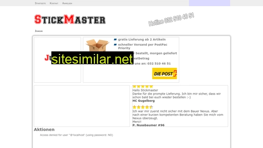 stickmaster.ch alternative sites