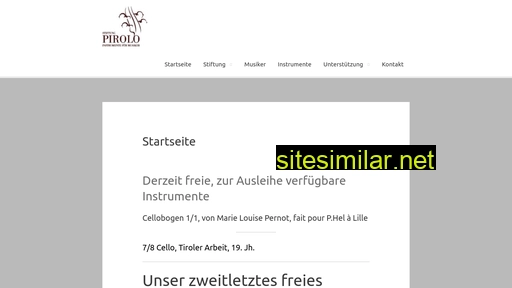 stiftungpirolo.ch alternative sites