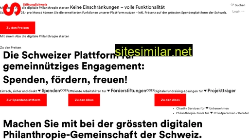 stiftungschweiz.ch alternative sites