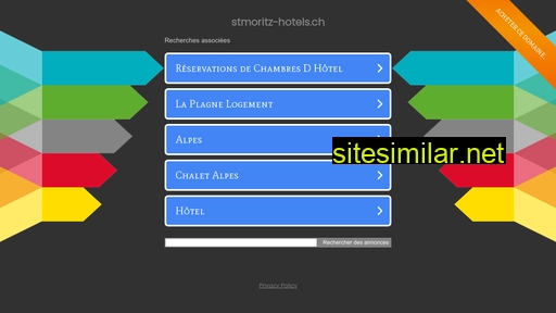 stmoritz-hotels.ch alternative sites
