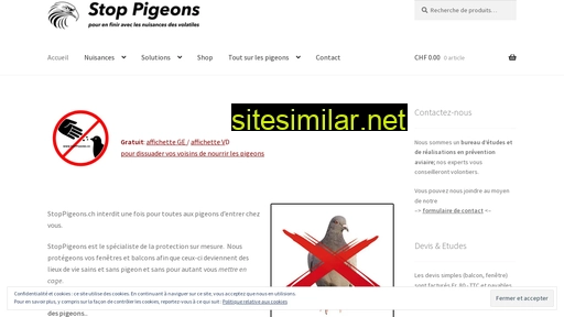 stoppigeons.ch alternative sites