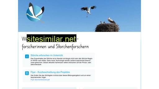 storchenforscher.ch alternative sites