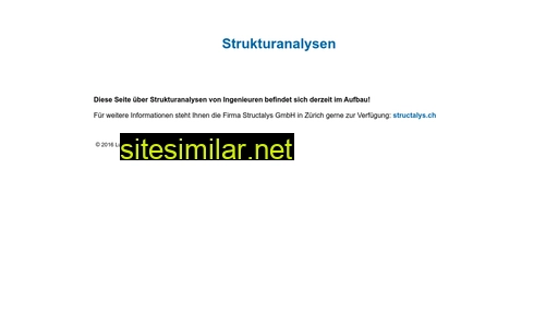 strukturanalysen.ch alternative sites