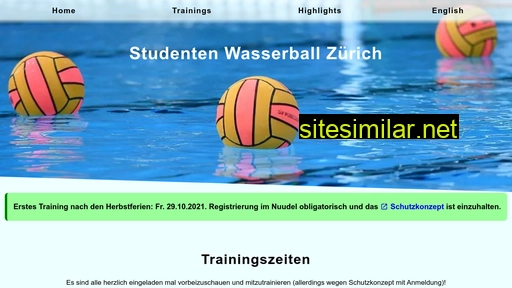 studentenwasserball.ch alternative sites