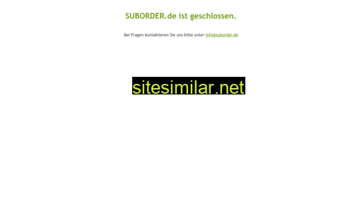 suborder.ch alternative sites