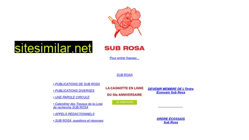 sub-rosa.ch alternative sites