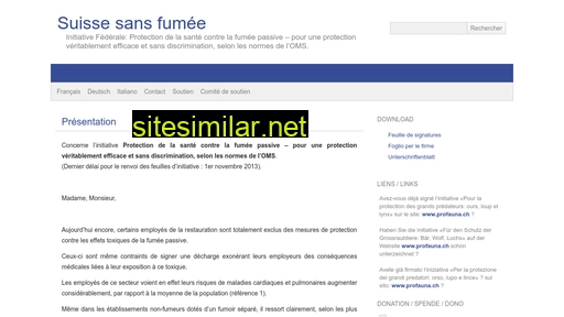 suisse-sans-fumee.ch alternative sites